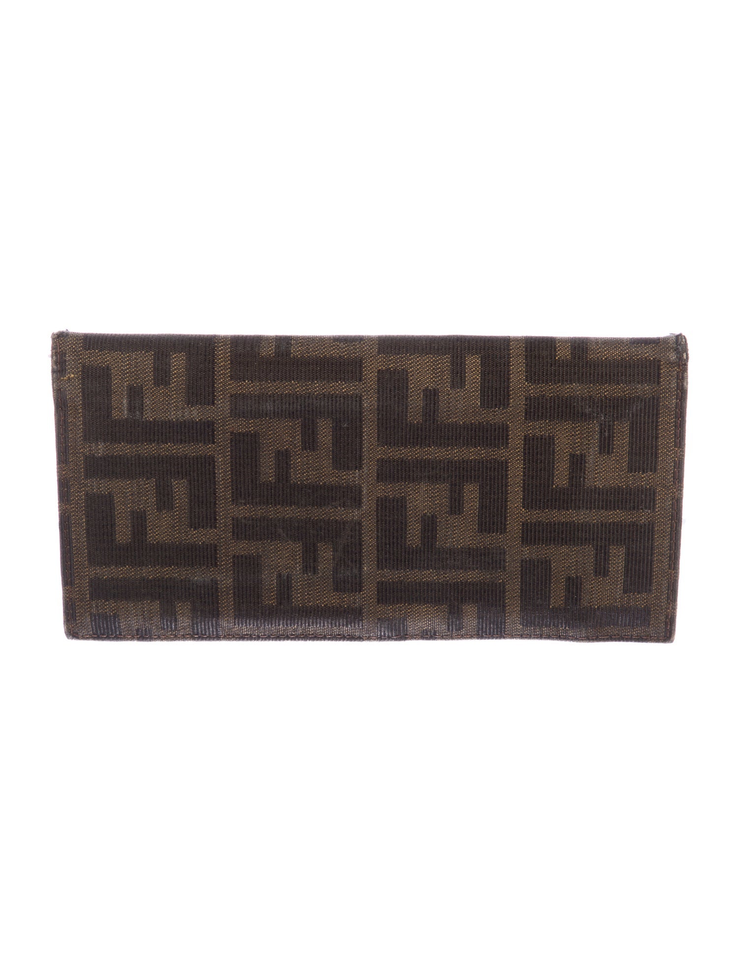 Fendi Vintage Zucca FF Logo Continental Wallet