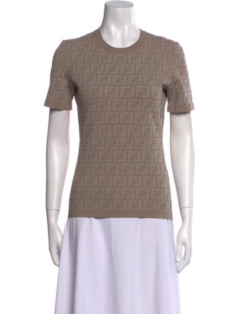 Fendi Crew Neck Short Sleeve T-Shirt