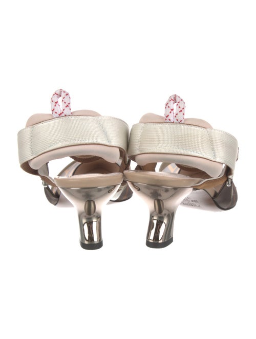 Fendi Zucca FF Logo Printed Slingback Pumps