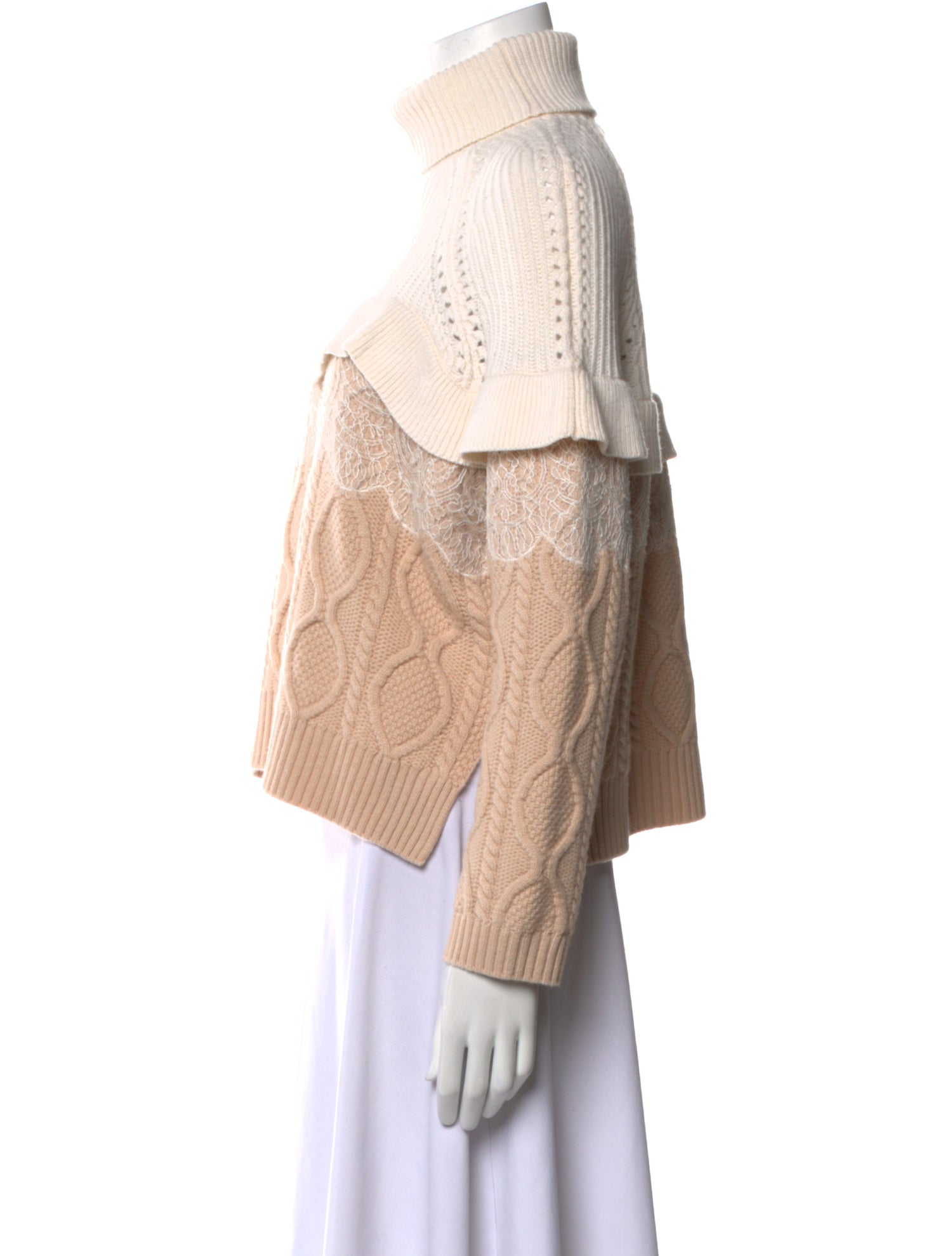 Fendi Wool Colorblock Pattern Sweater w/ Tags