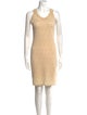 Fendi Scoop Neck Mini Dress