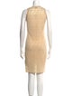 Fendi Scoop Neck Mini Dress