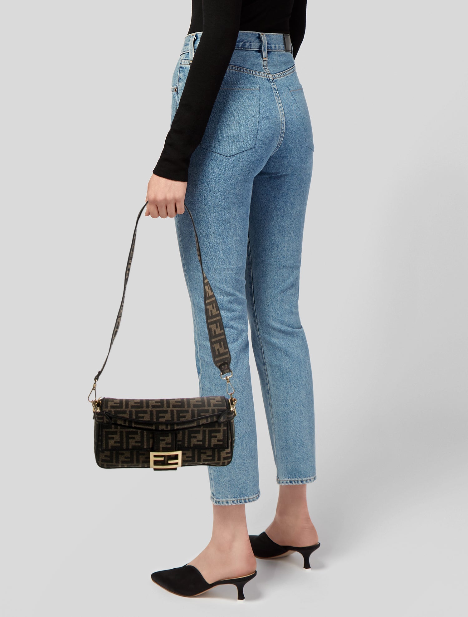 Fendi Zucca FF Baguette Medium