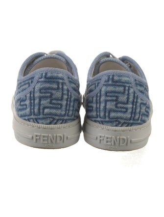 Fendi Zucca FF Logo Denim Sneakers