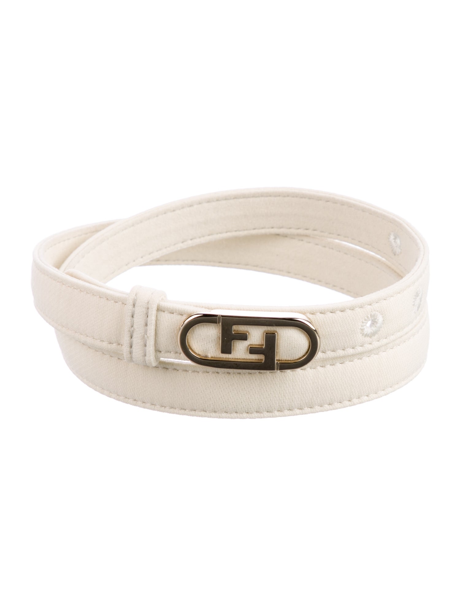 Fendi Skinny Leather Belt
