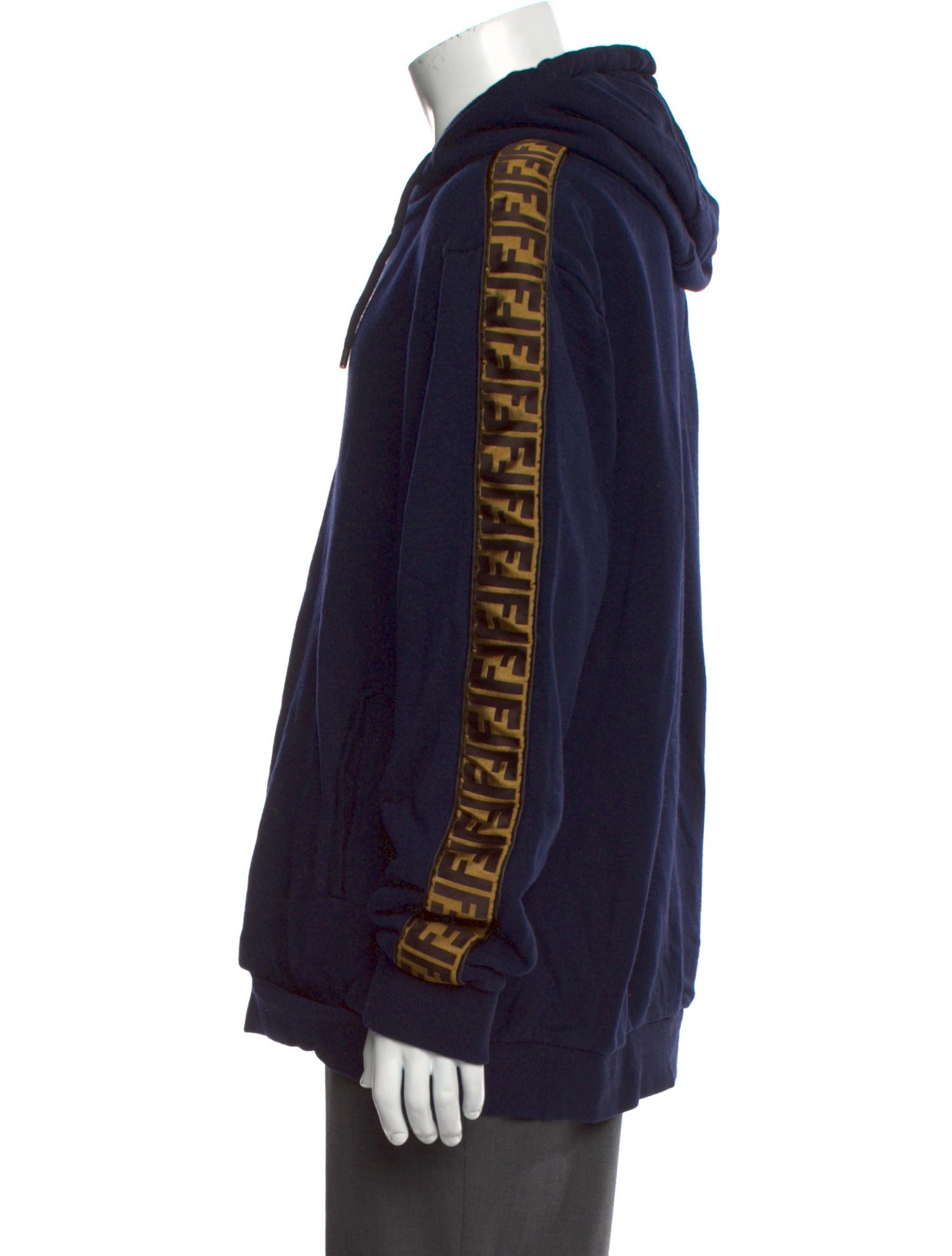 Fendi Zucca FF Logo Crew Neck Hoodie