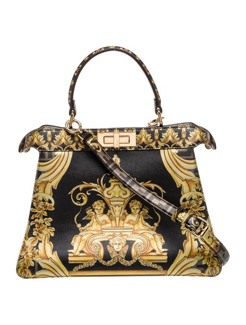 Fendace Leather Versace Peekaboo Medium