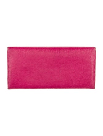 Fendi Leather Continental Wallet