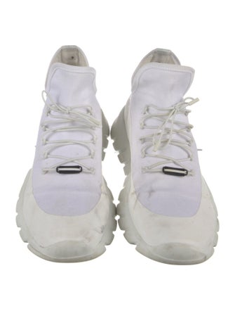 Fendi Canvas Mesh Accents Sneakers