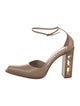 Fendi Zucca FF Logo Leather D'Orsay Pumps