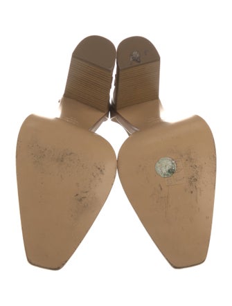 Fendi Zucca FF Logo Leather D'Orsay Pumps