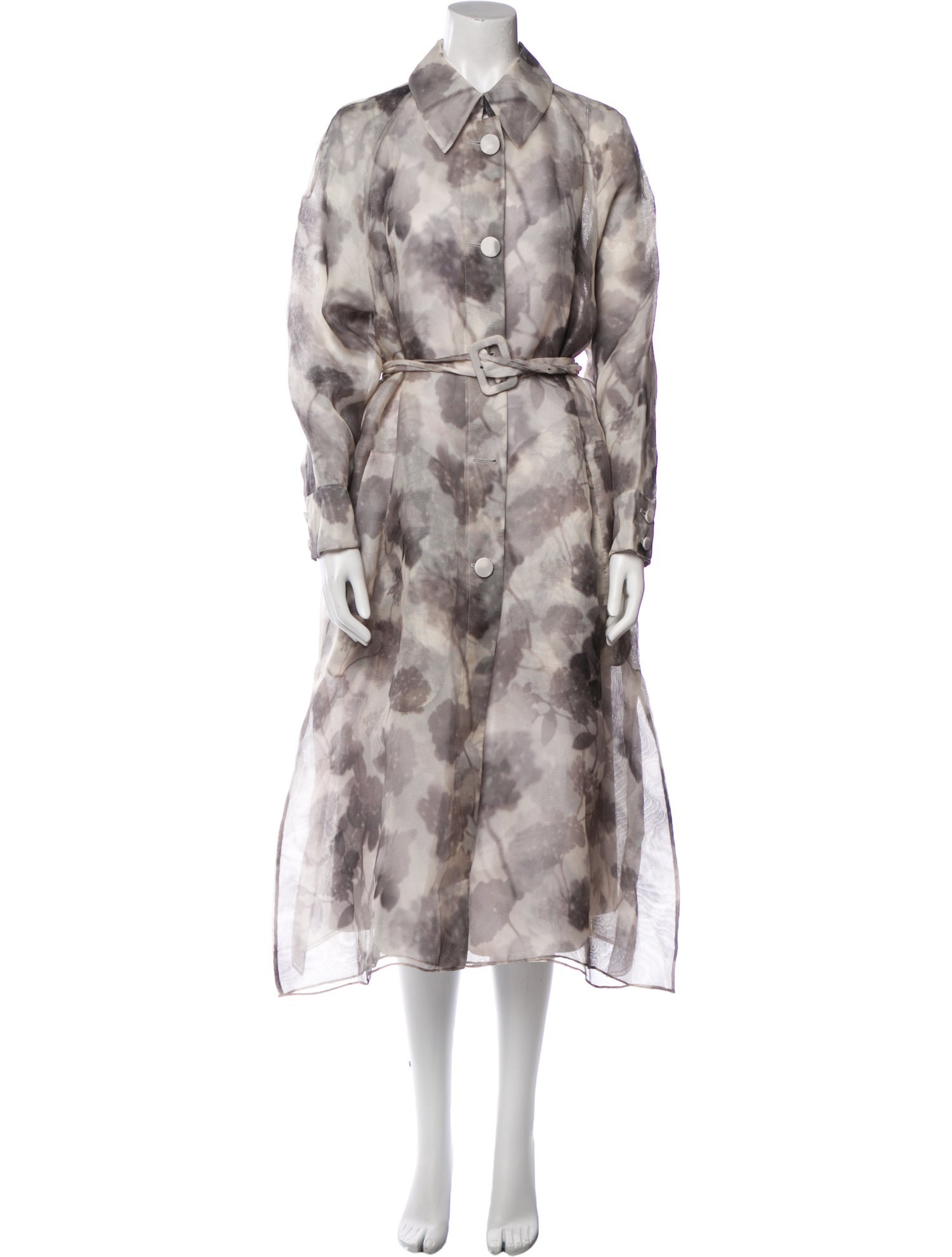 Fendi Silk Printed Coat