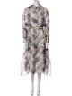 Fendi Silk Printed Coat