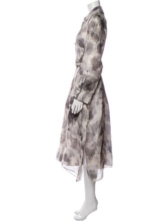 Fendi Silk Printed Coat