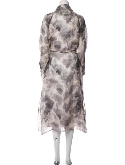 Fendi Silk Printed Coat
