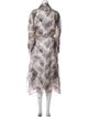 Fendi Silk Printed Coat