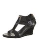 Fendi Patent Leather T-Strap Sandals