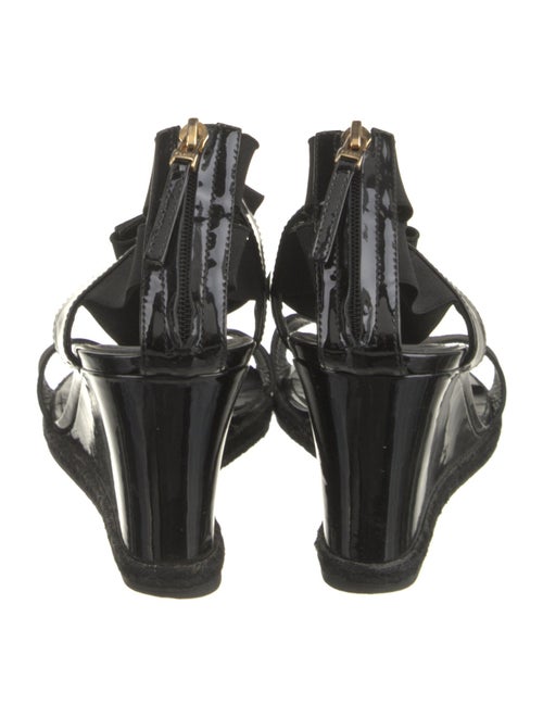 Fendi Patent Leather T-Strap Sandals