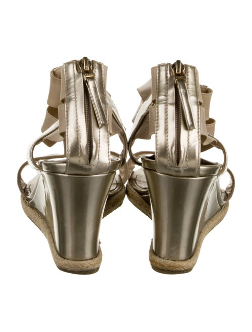 Fendi Patent Leather T-Strap Sandals