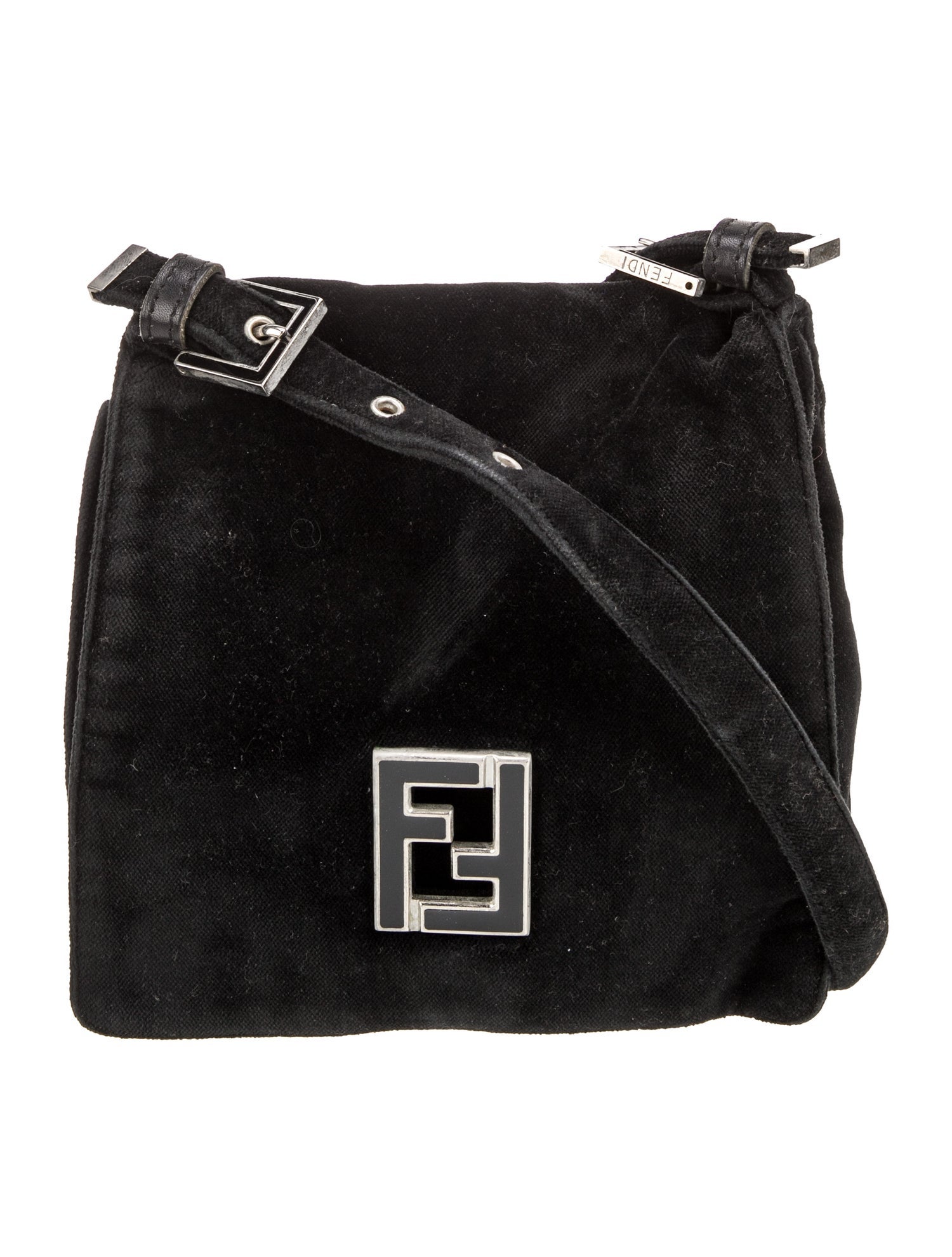 Fendi Velvet Shoulder Bag