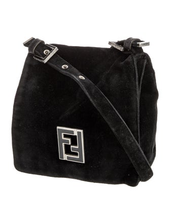 Fendi Velvet Shoulder Bag