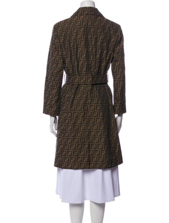 Fendi Animal Print Trench Coat