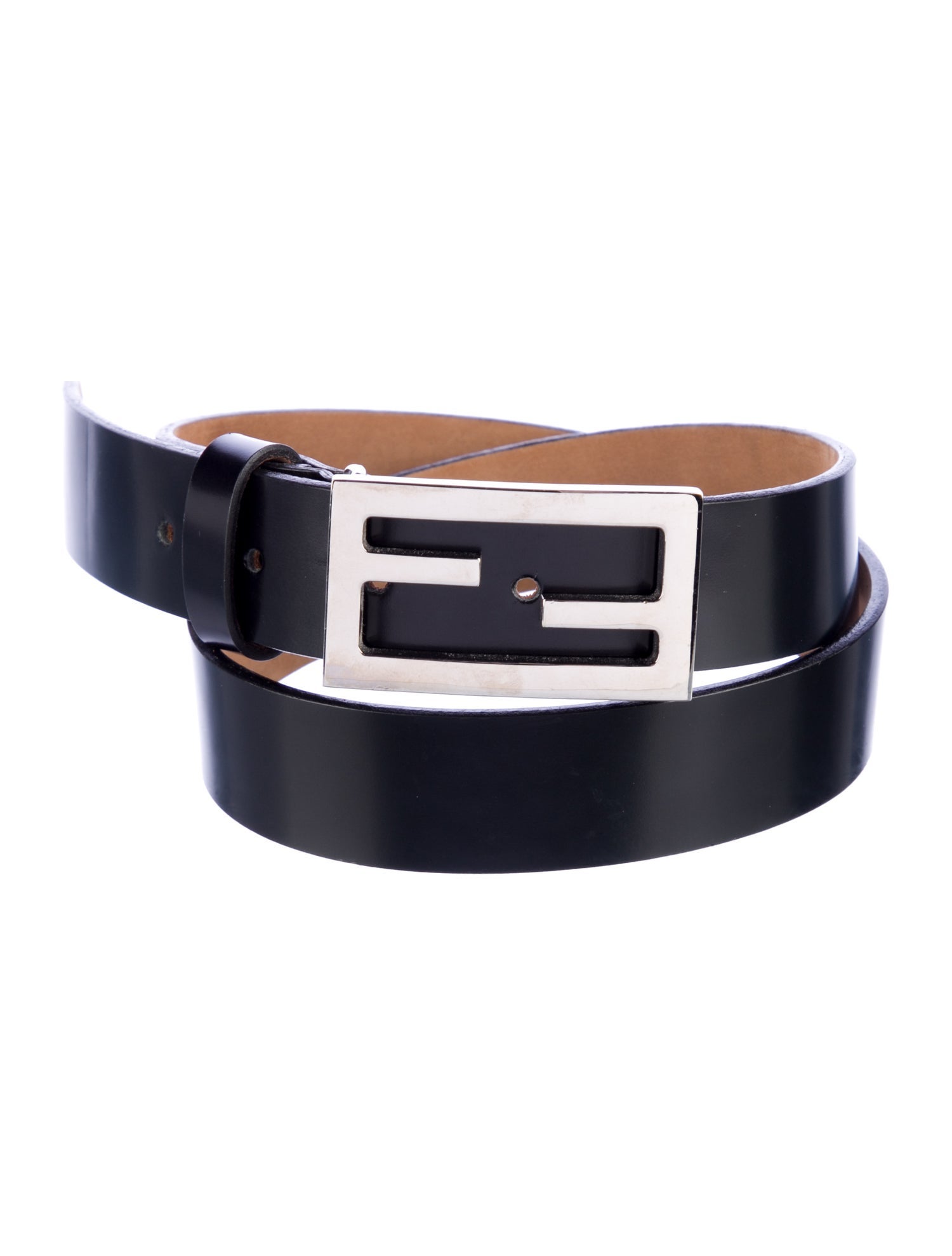 Fendi Zucca FF Logo Leather Belt Kit