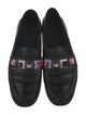 Fendi Leather Studded Accents Loafers