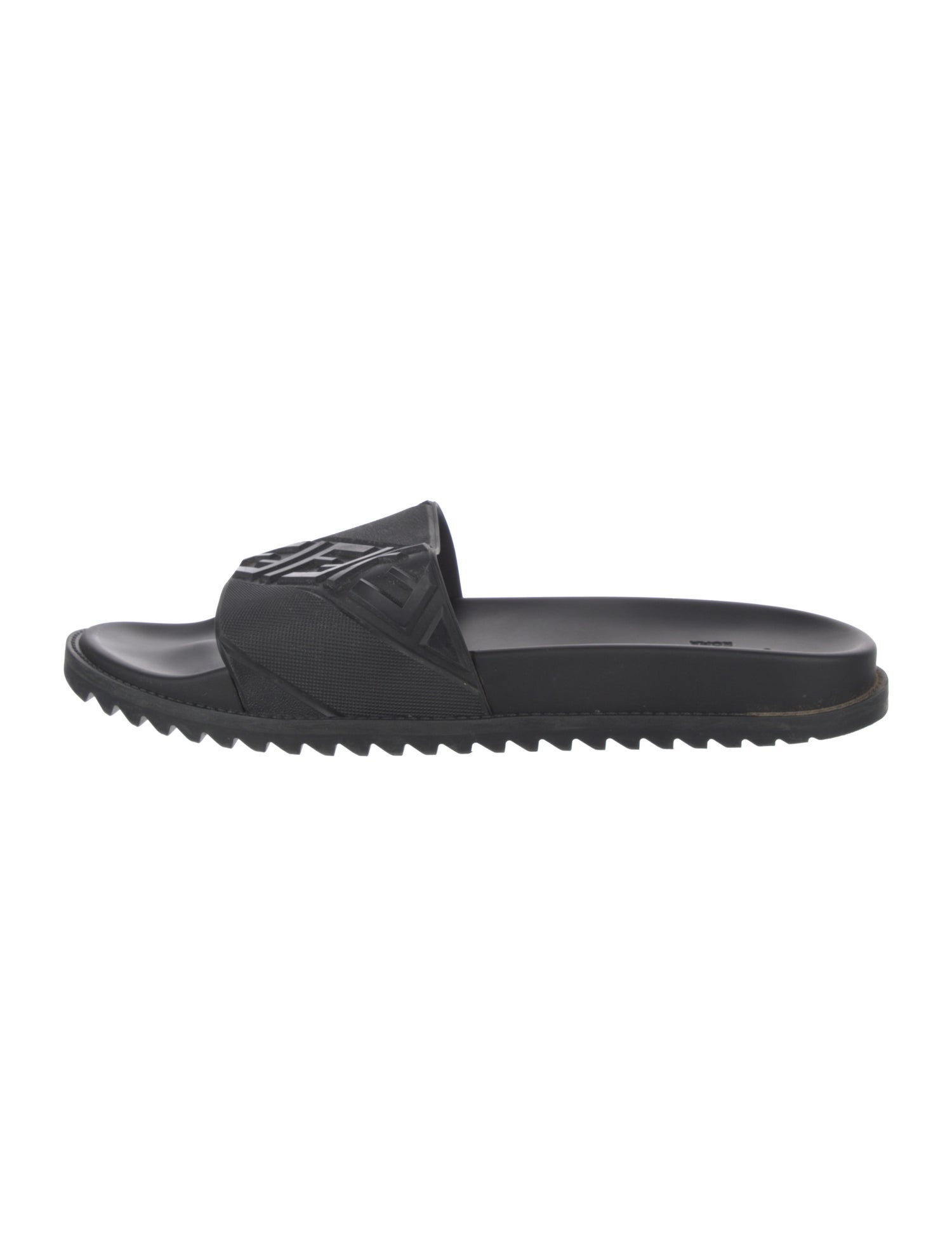 Fendi Zucca FF Logo Rubber Slides