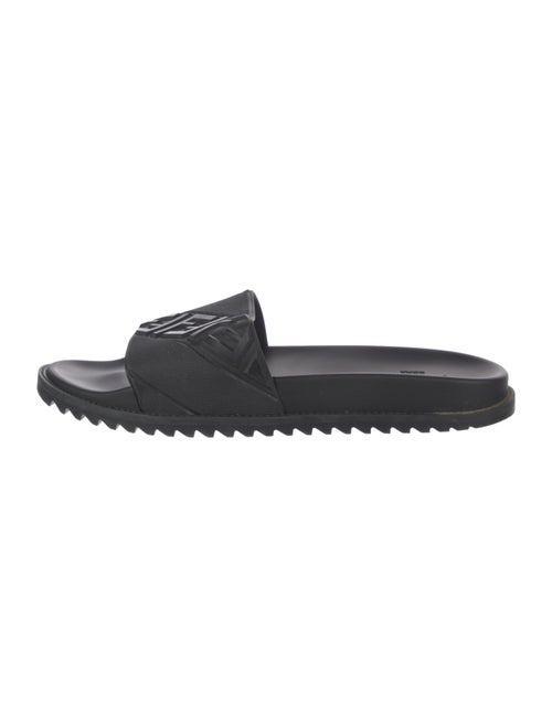 Fendi Zucca FF Logo Rubber Slides