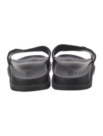 Fendi Zucca FF Logo Rubber Slides
