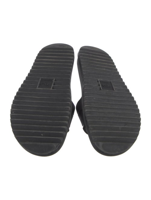 Fendi Zucca FF Logo Rubber Slides