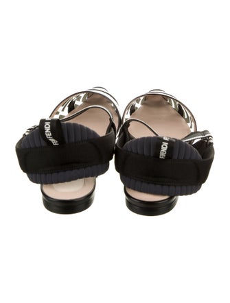 Fendi Zucca FF Logo PVC Slingback Flats