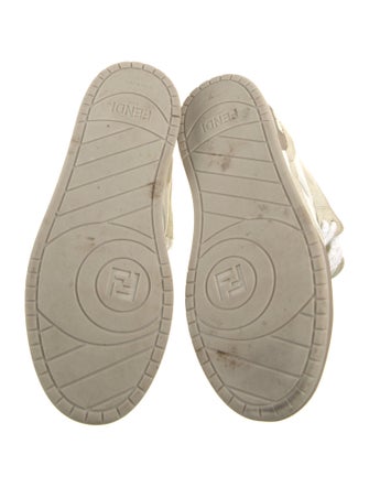 Fendi Zucca FF Logo Leather Sneakers