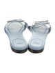 Fendi Zucca FF Logo Leather Slides