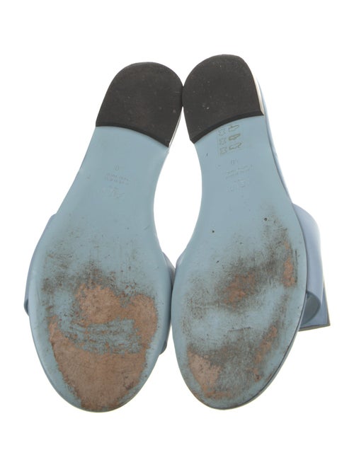 Fendi Zucca FF Logo Leather Slides