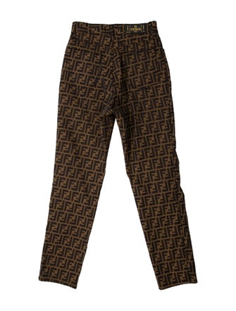 Fendi High-Rise Straight Leg Jeans