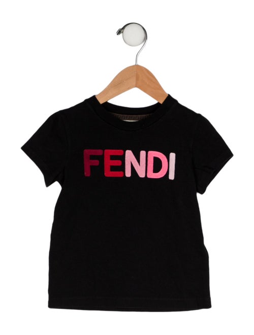 Fendi Logo Printed Short Sleeve Top