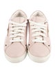 Fendi Rockstud Accents Leather Sneakers