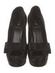 Fendi Satin Bow Accents Pumps