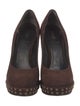 Fendi Suede Studded Accents Pumps
