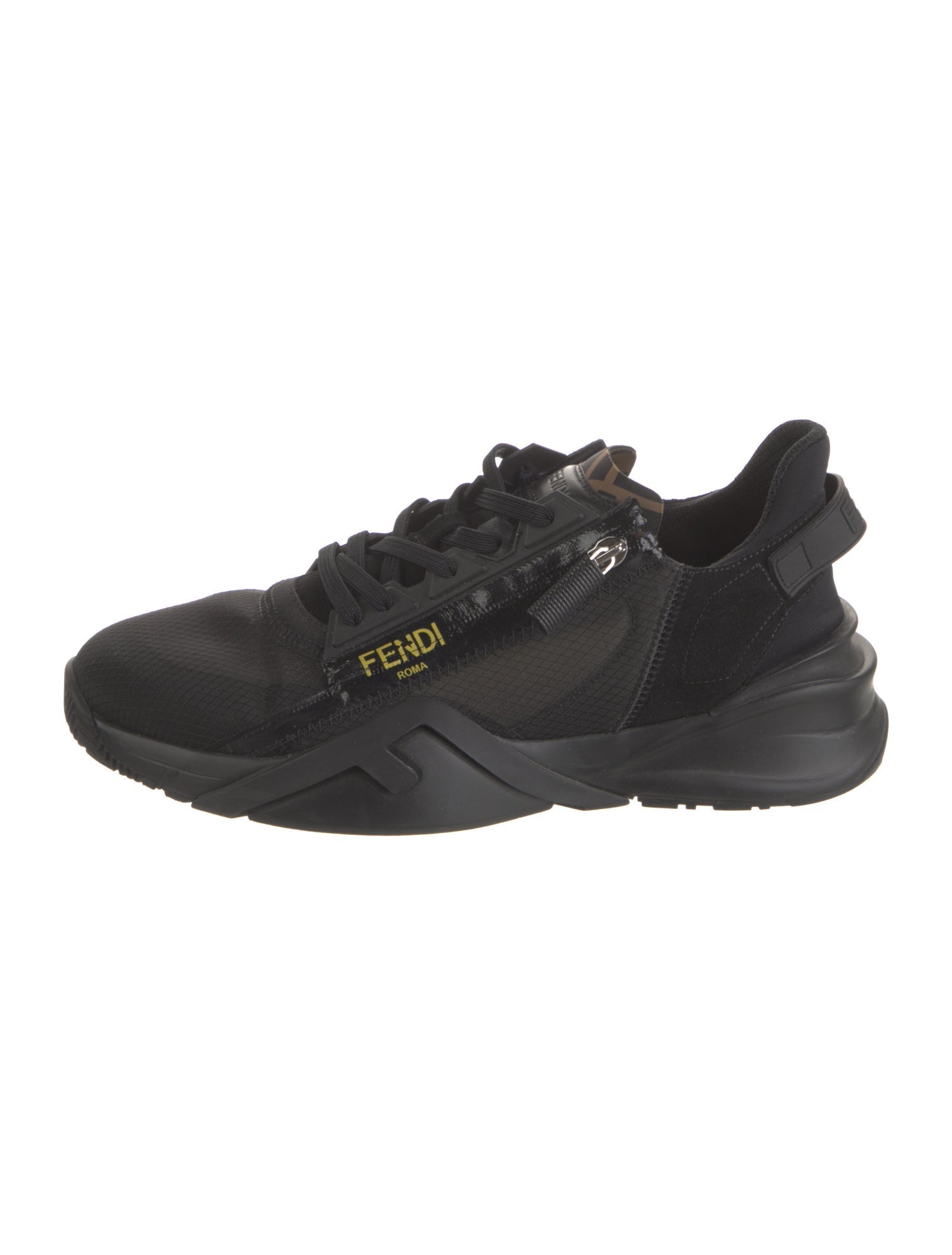 Fendi Zucca FF Logo Leather Sneakers