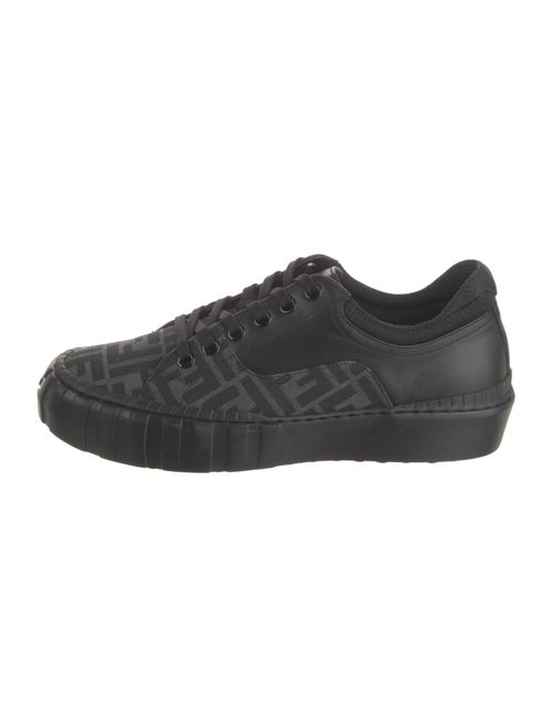 Fendi Zucca FF Logo Leather Sneakers