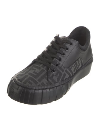 Fendi Zucca FF Logo Leather Sneakers