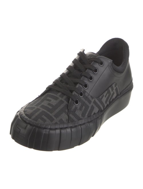 Fendi Zucca FF Logo Leather Sneakers