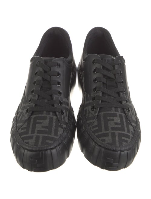 Fendi Zucca FF Logo Leather Sneakers
