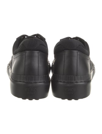 Fendi Zucca FF Logo Leather Sneakers