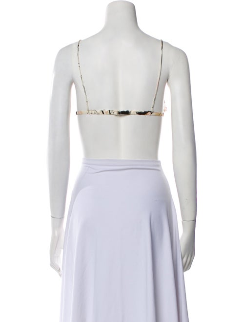 Fendi Printed V-Neck Crop Top