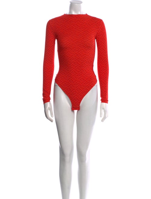 Fendi x Skims Nylon Crew Neck Bodysuit