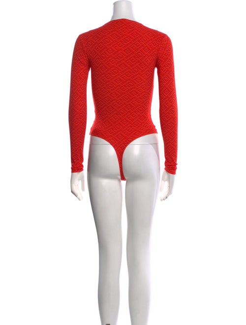 Fendi x Skims Nylon Crew Neck Bodysuit